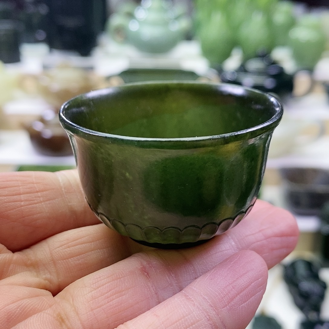 和田玉茶杯未镶嵌30ml