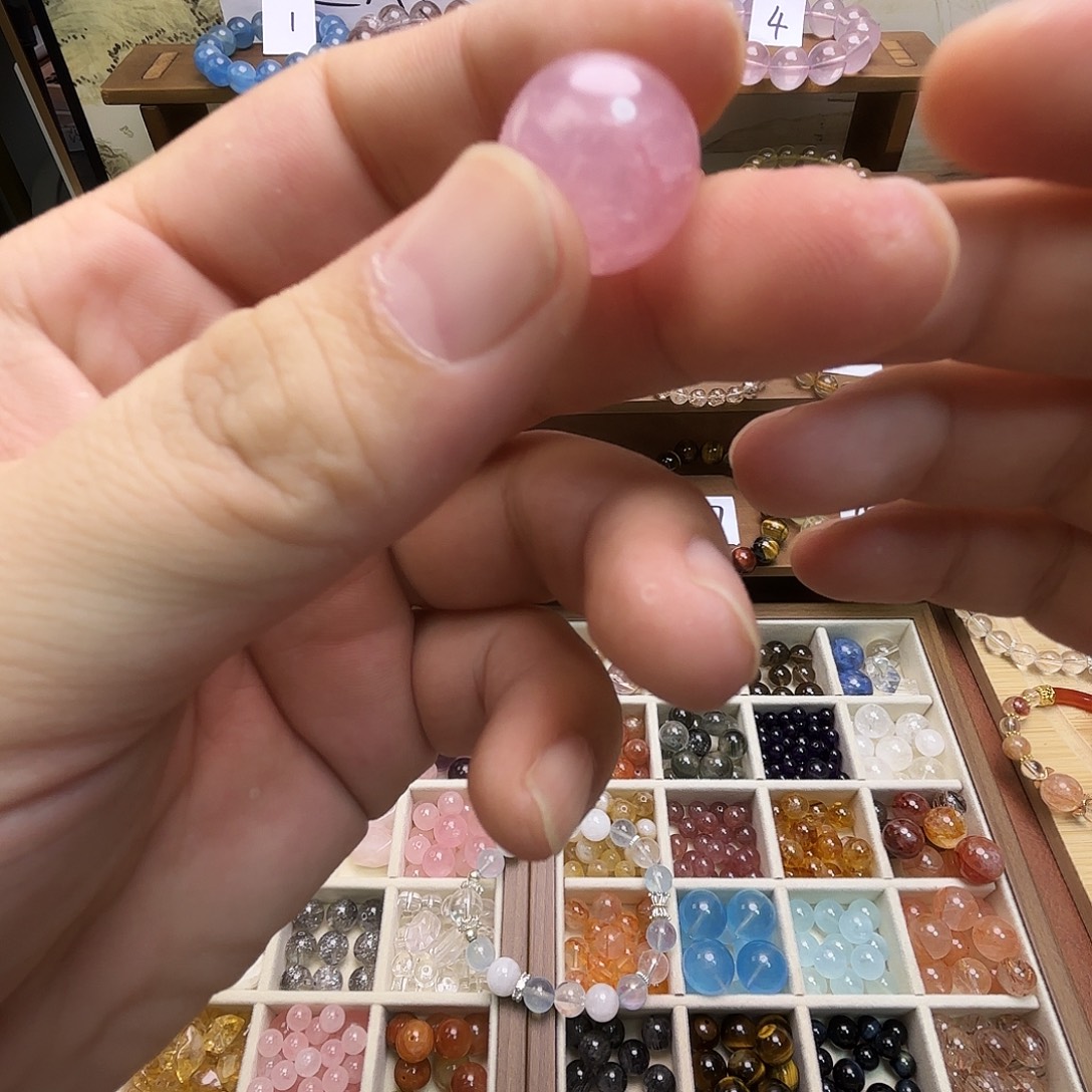 未镶嵌水晶珠宝半成品天然水晶单珠