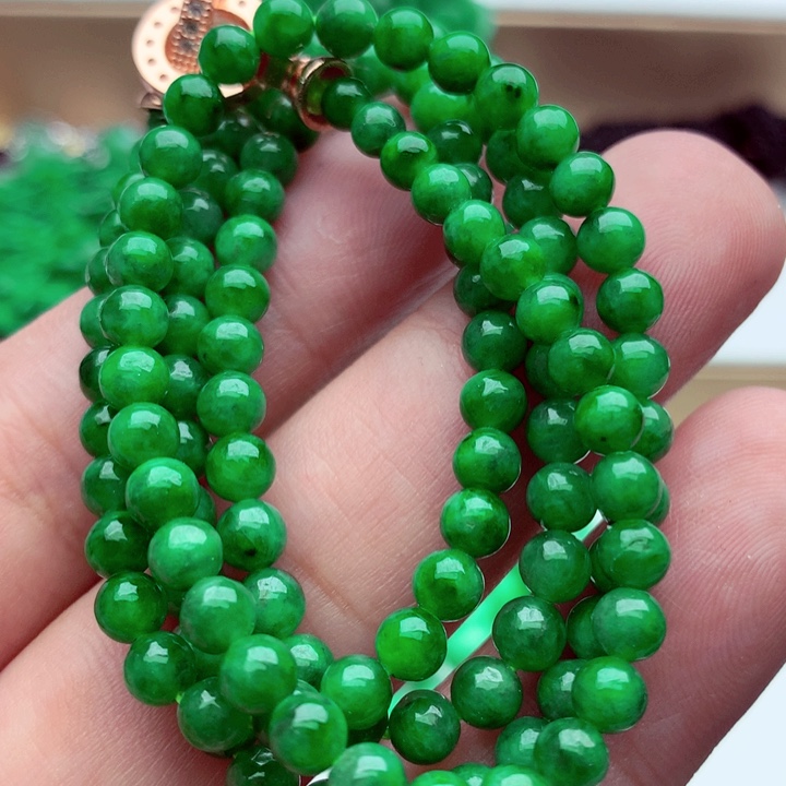 翡翠未镶嵌毛衣链