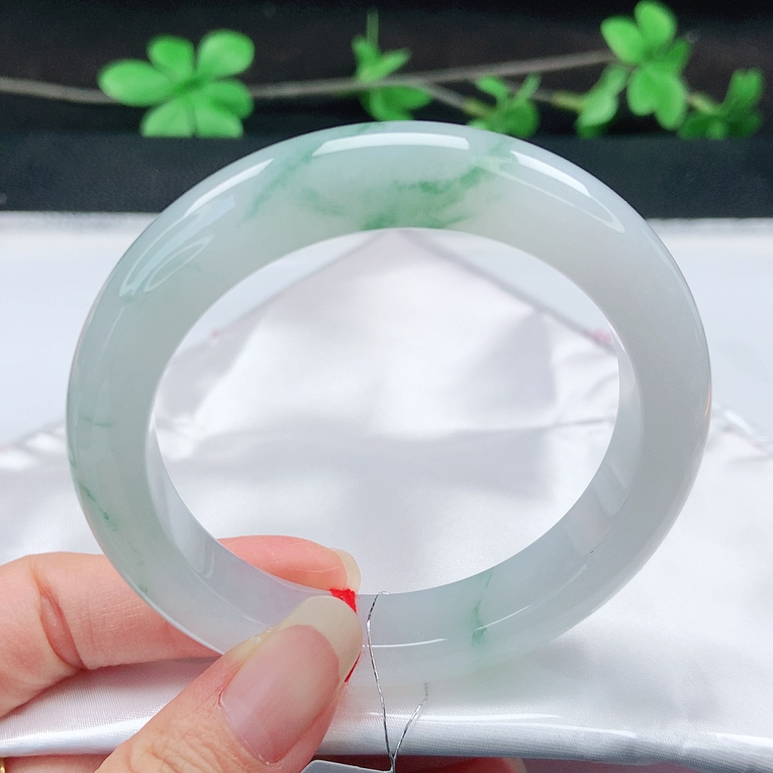 未镶嵌手镯翡翠58圈