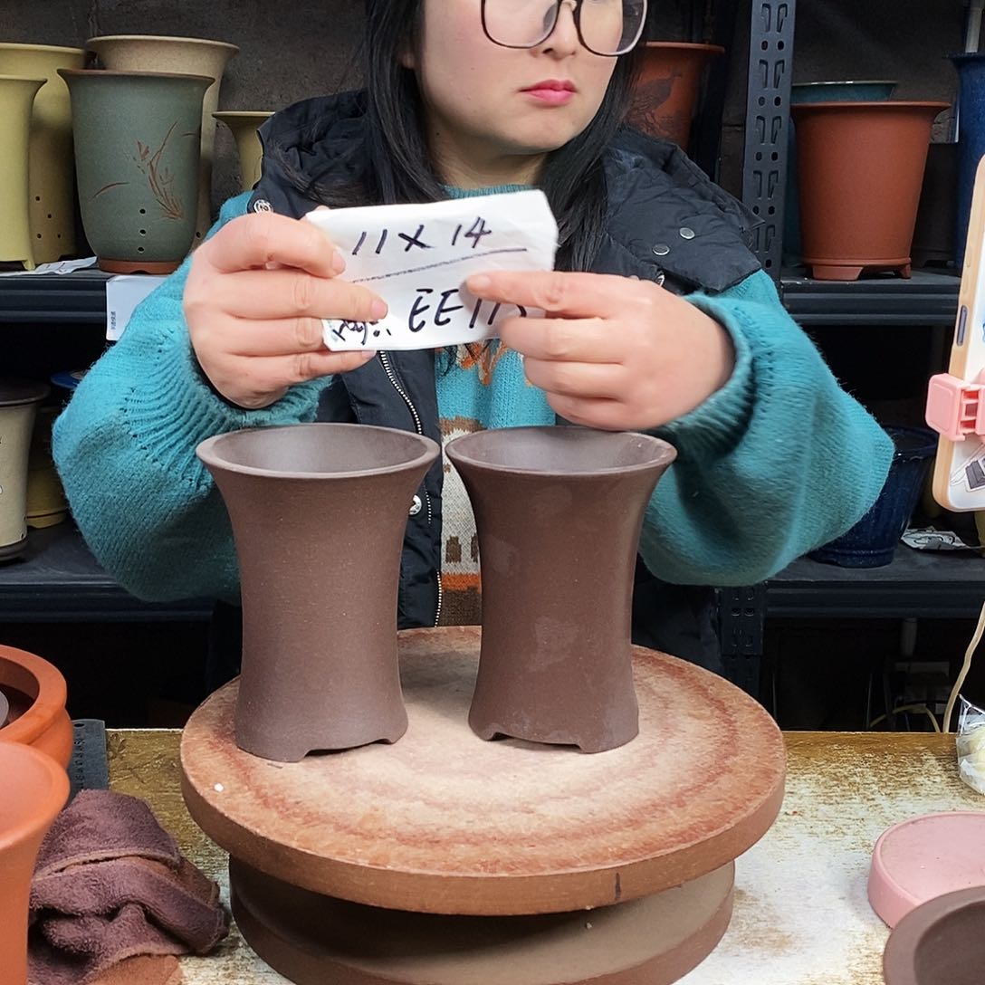 紫砂一只花盆货号EE775