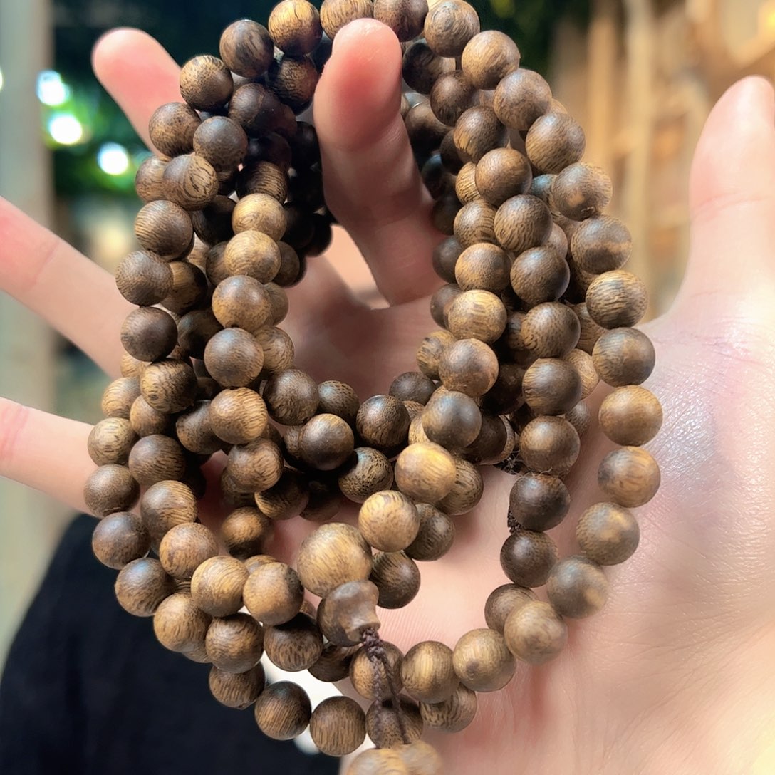 沉香手串白棋一代苗圆珠多圈09多样性发货一条