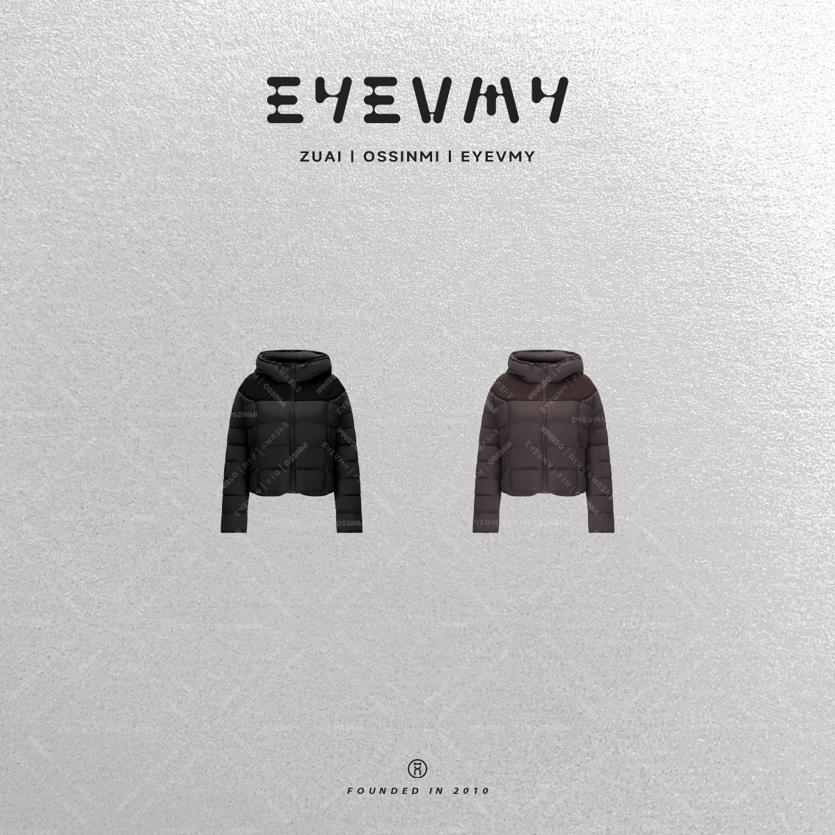 【排骨羽绒】90白鸭绒短款连帽绒布拼接羽绒服外套WT54OWK014