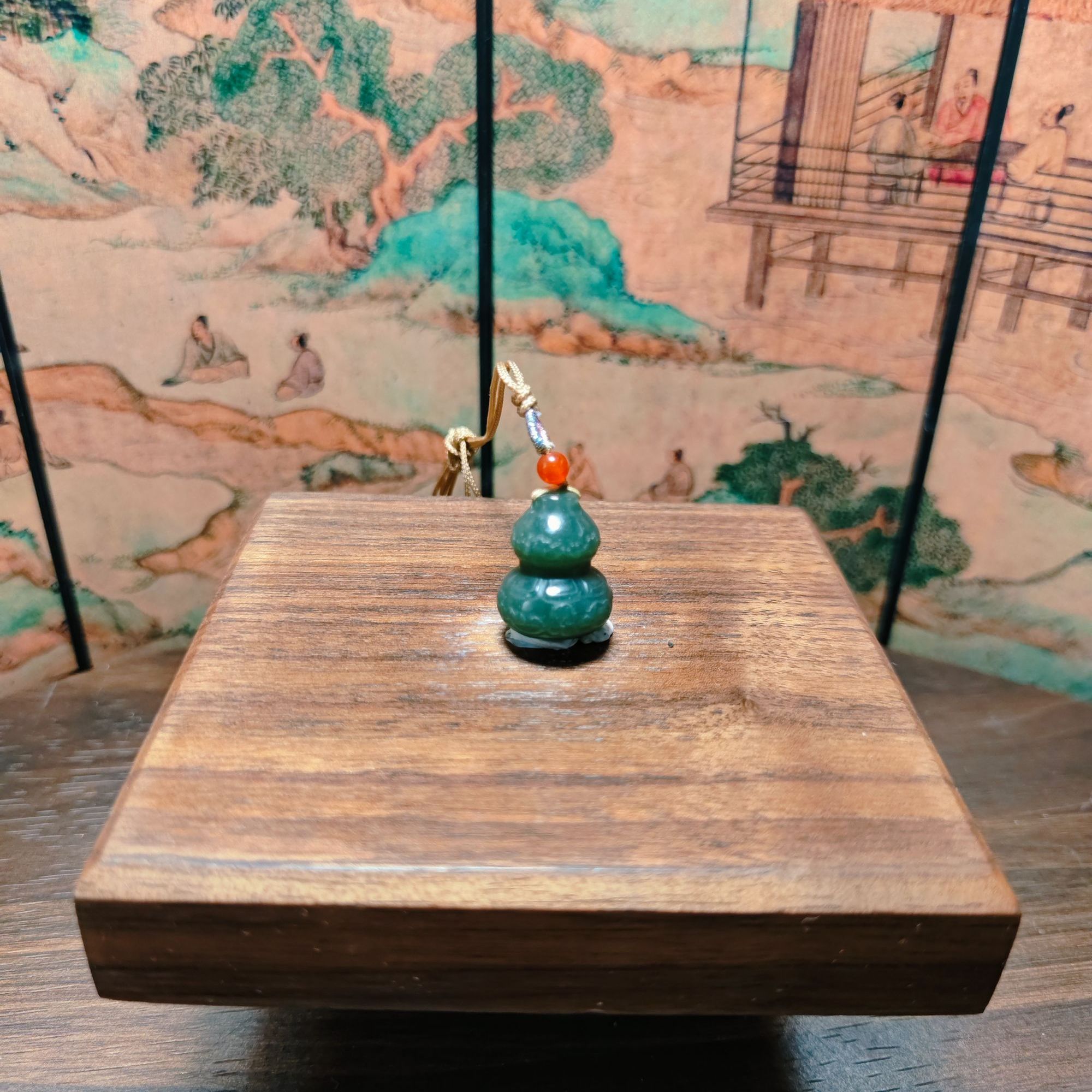 Q和田玉福禄吊坠0870