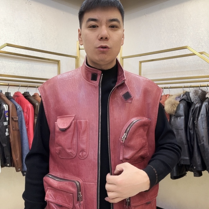 真皮皮衣绵羊皮全植油200斤以内备注身高体重