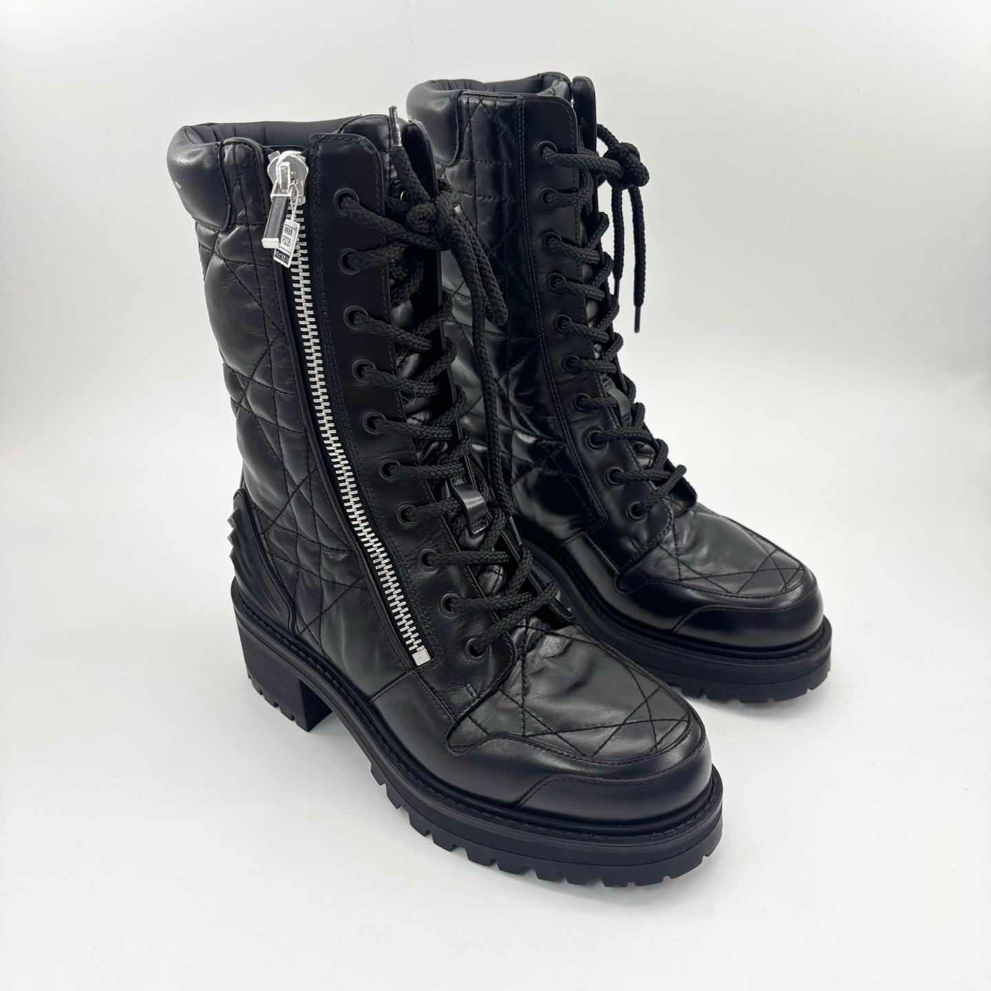 99新 DIOR/迪奥 36码/菱格纹马丁靴/p0226