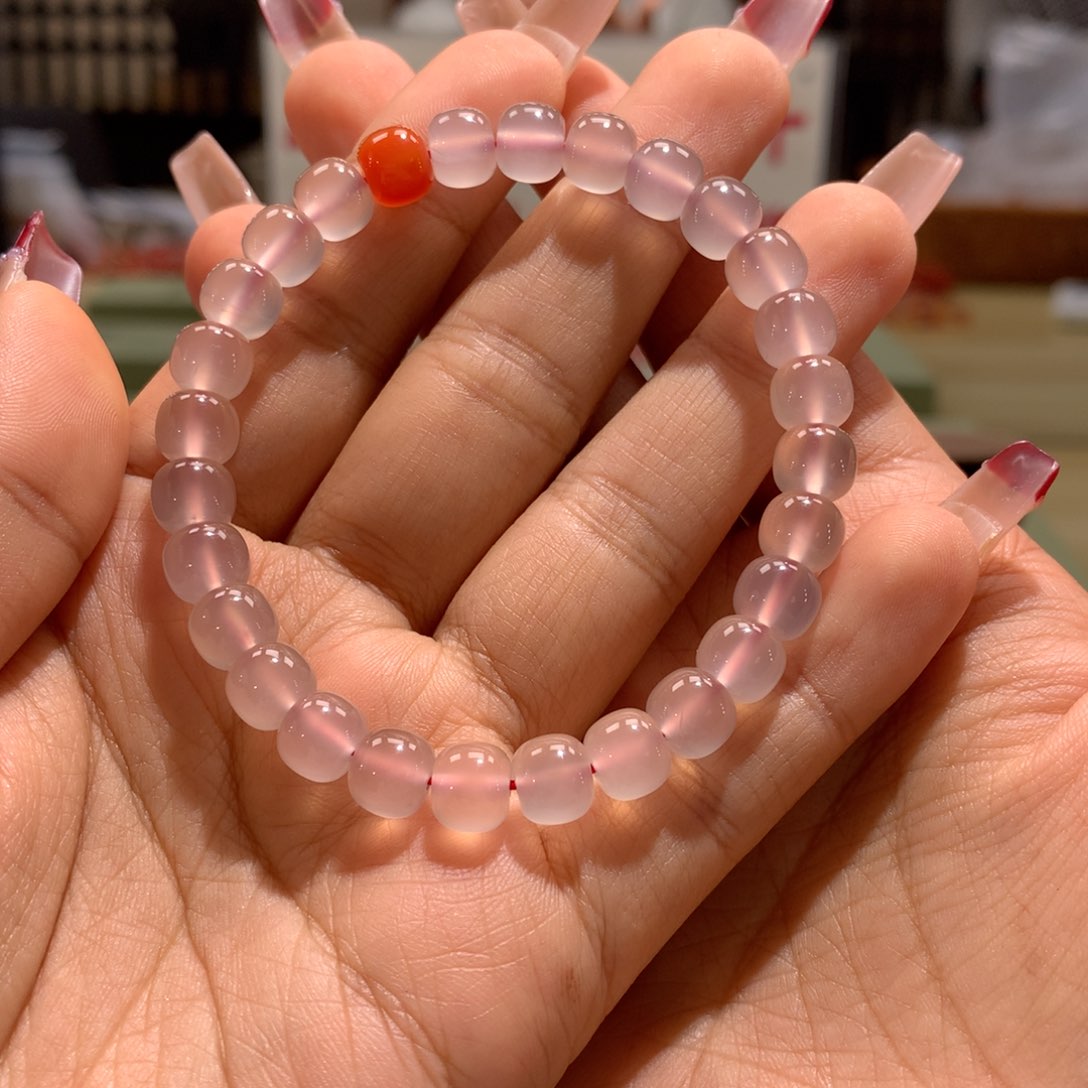 玛瑙/玉髓7+老型荔枝冻单圈未镶嵌d****n