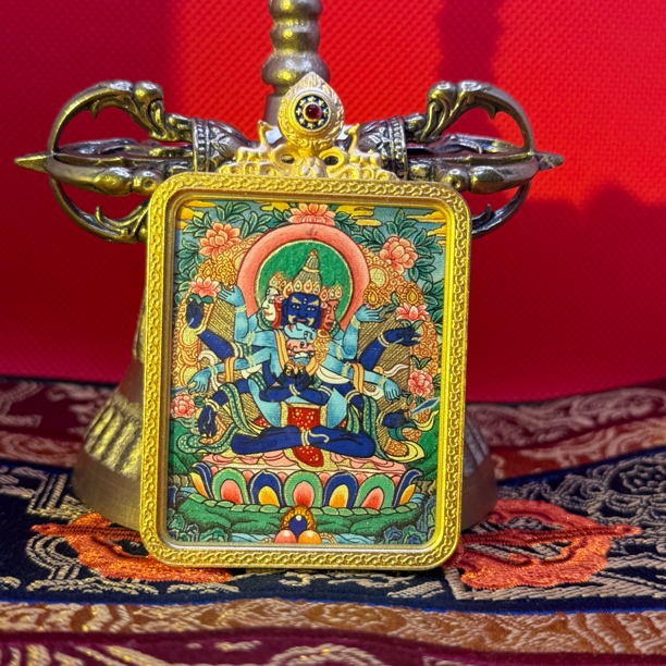 密集金刚纯手绘唐卡热贡元旦唐卡画院