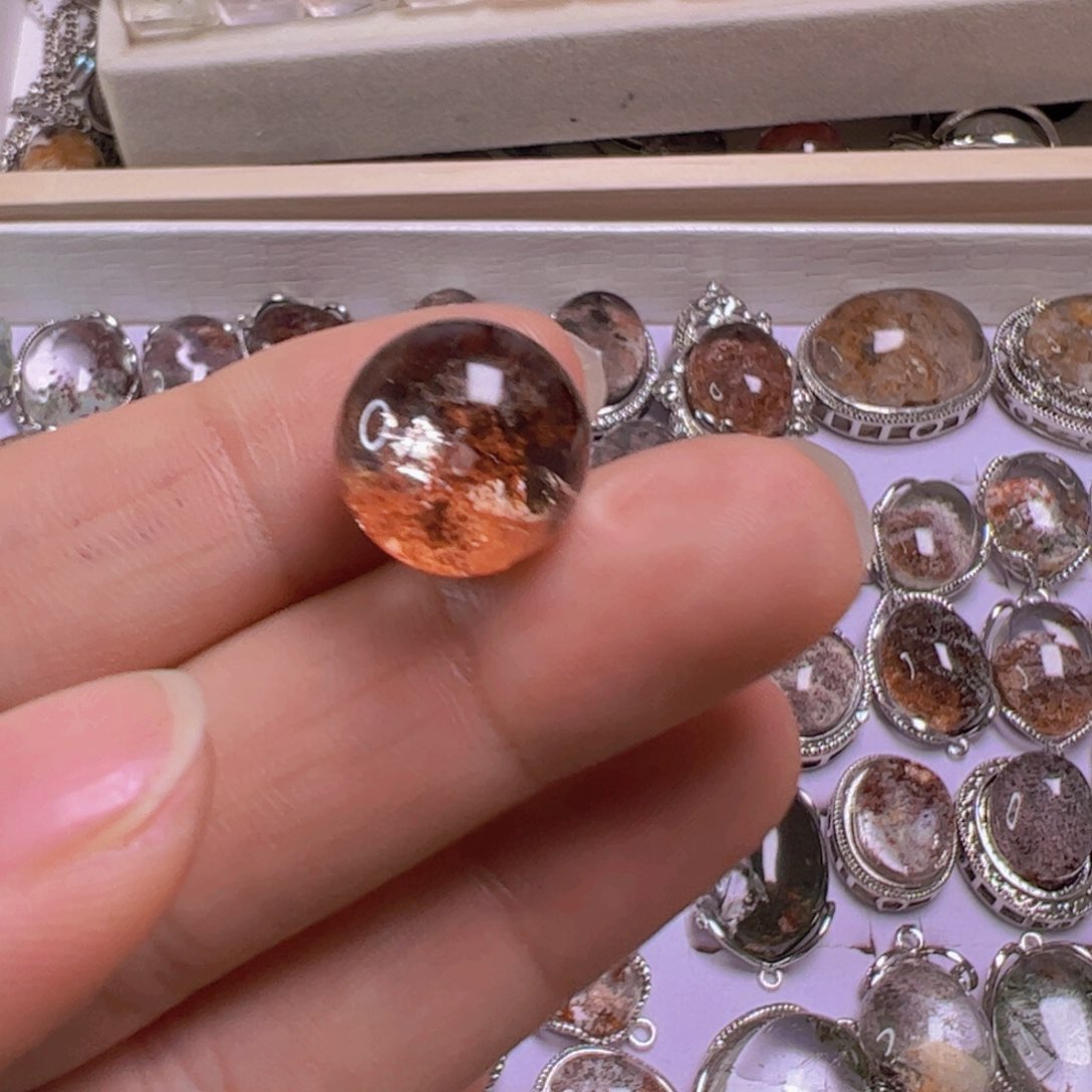 水晶手链银S800镀金镶嵌牛**王