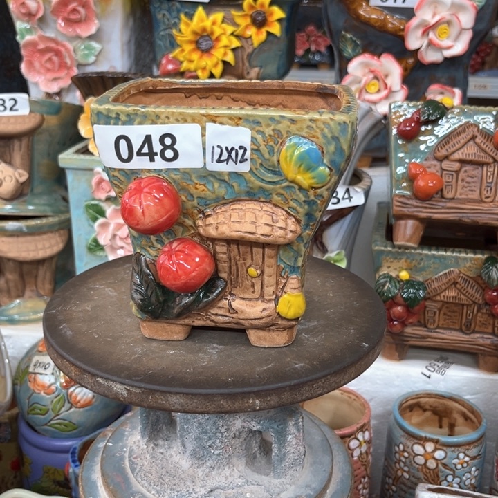 紫砂花盆粗陶材质多肉花盆