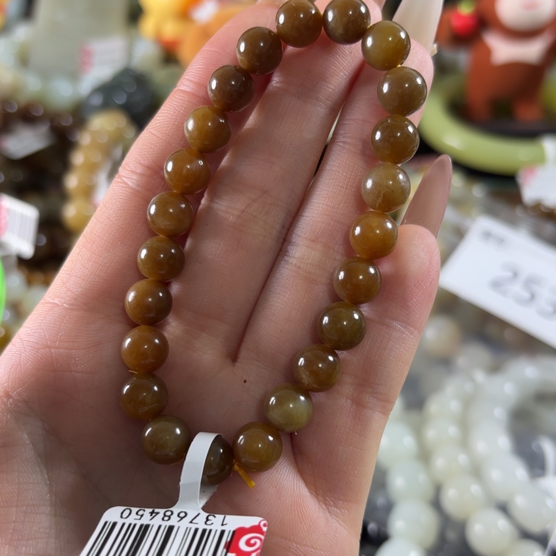 和田玉未镶嵌手链253