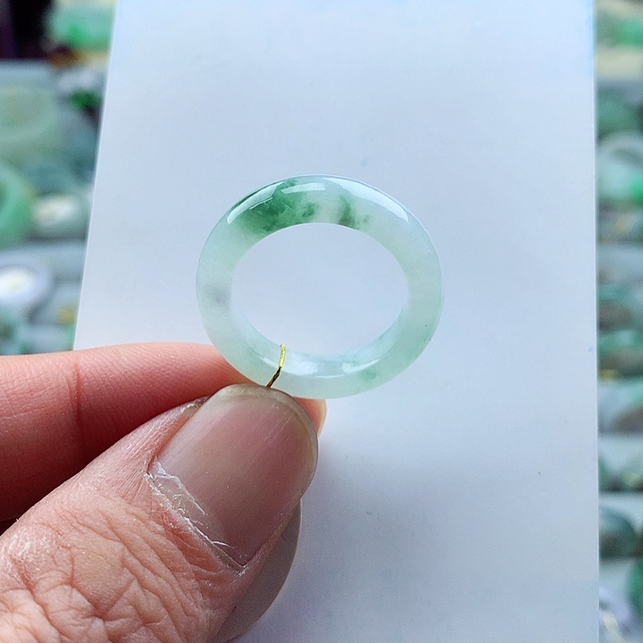 翡翠未镶嵌戒指16-17号圈