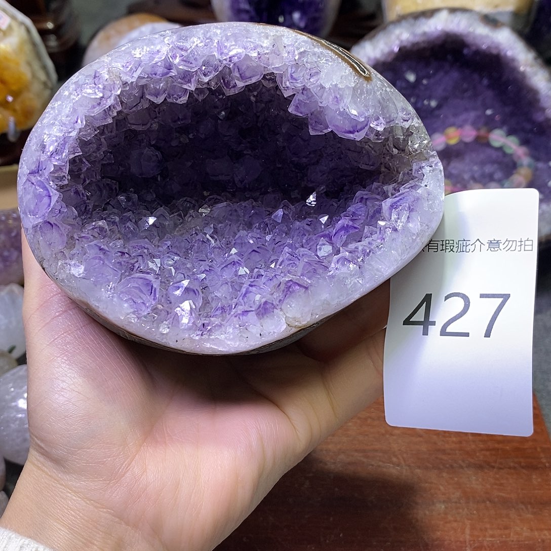 紫晶未镶嵌珠宝半成品