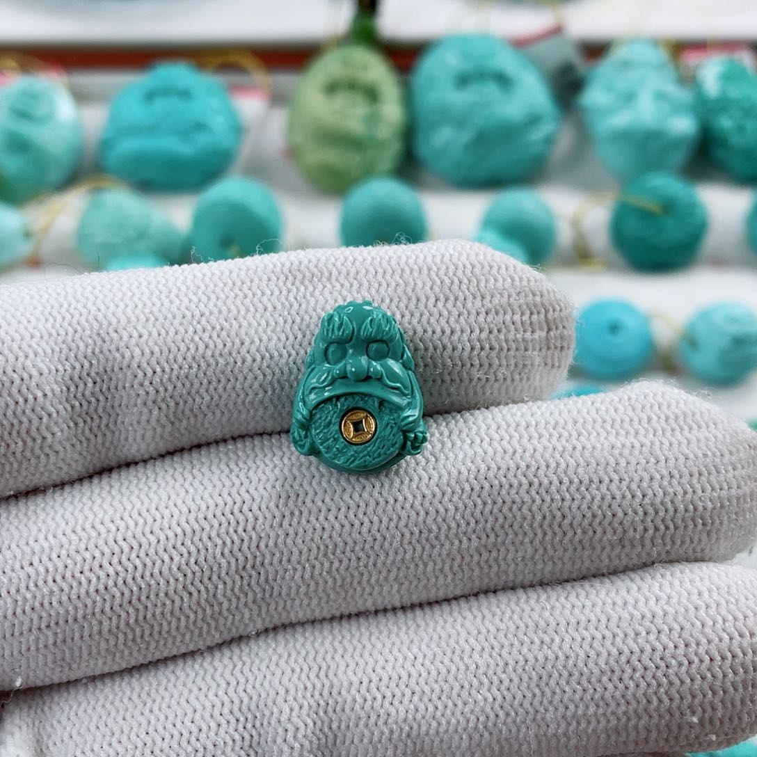 绿松石车挂未镶嵌