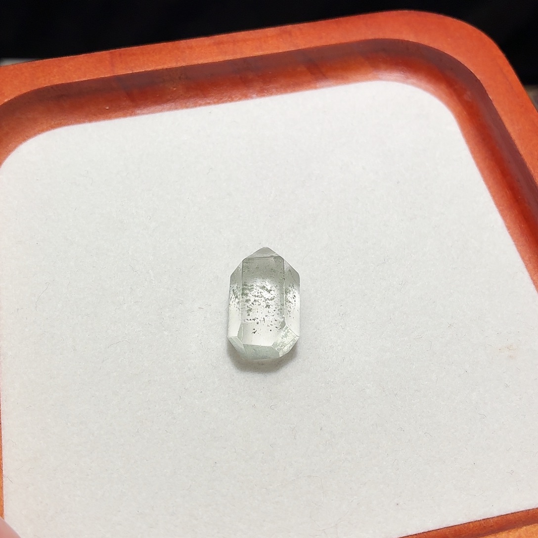 未镶嵌吊坠(不含链)水晶绿幽灵 随形 打孔定制不退换