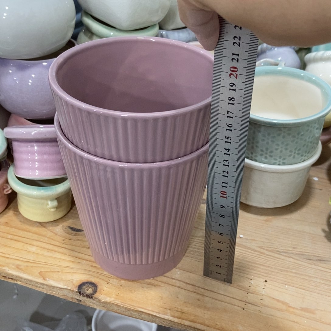 红陶高温陶瓷花盆