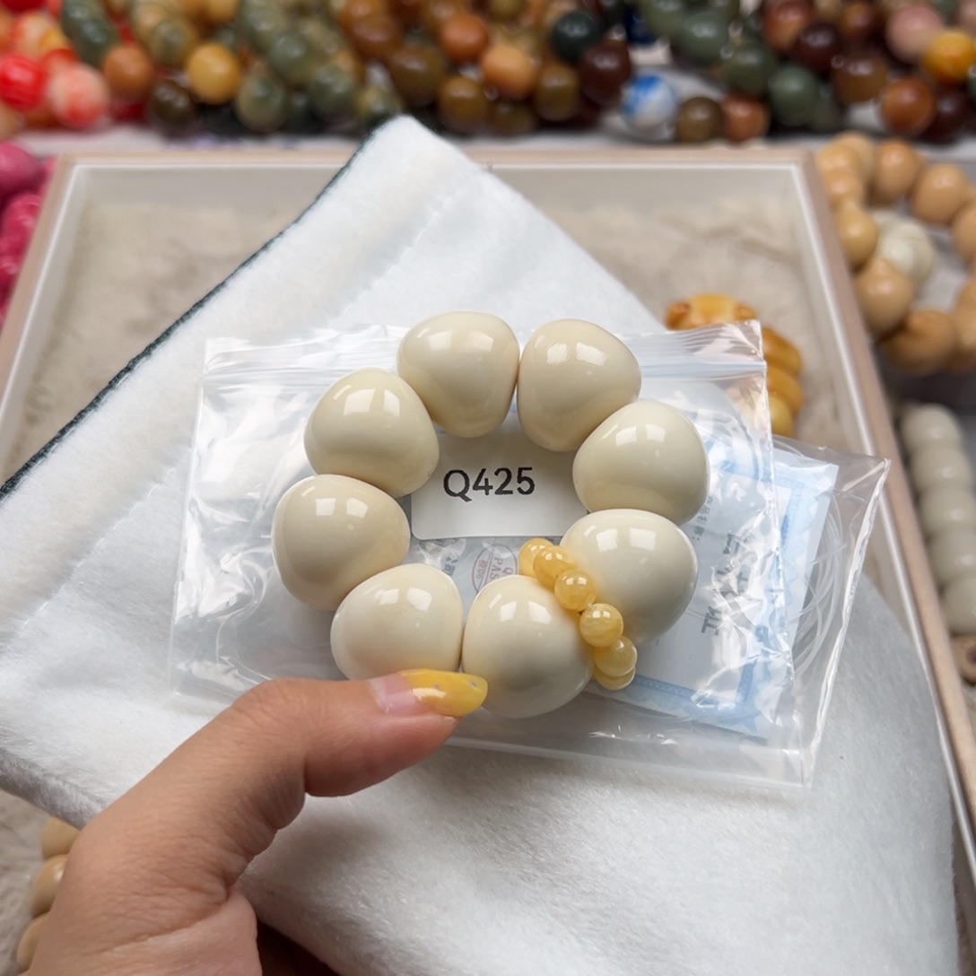 吊坠菩提根/象牙果Q425牙果蒜瓣手捻22mm一串通货随机