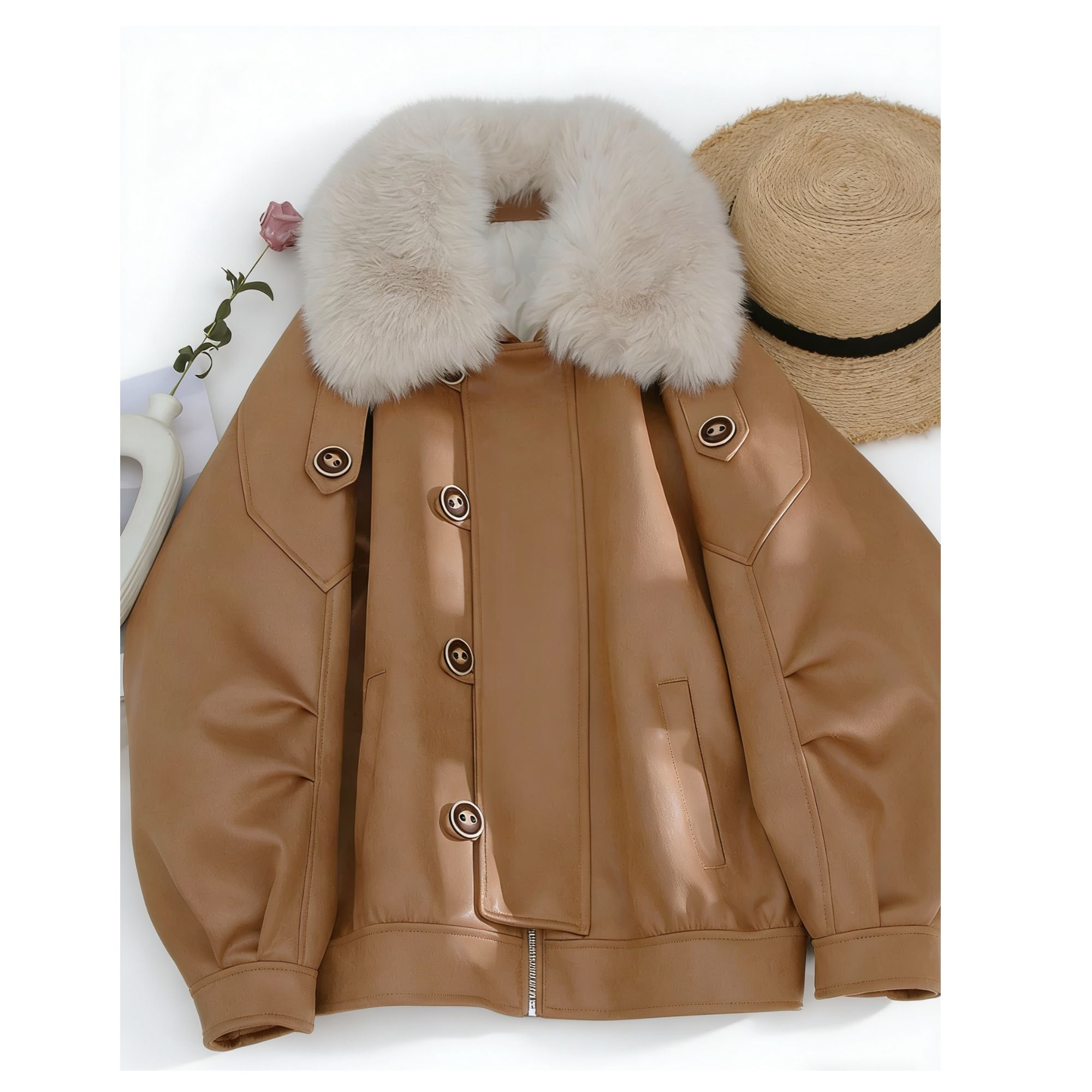 甜酷风高级感短款保暖外套冬M