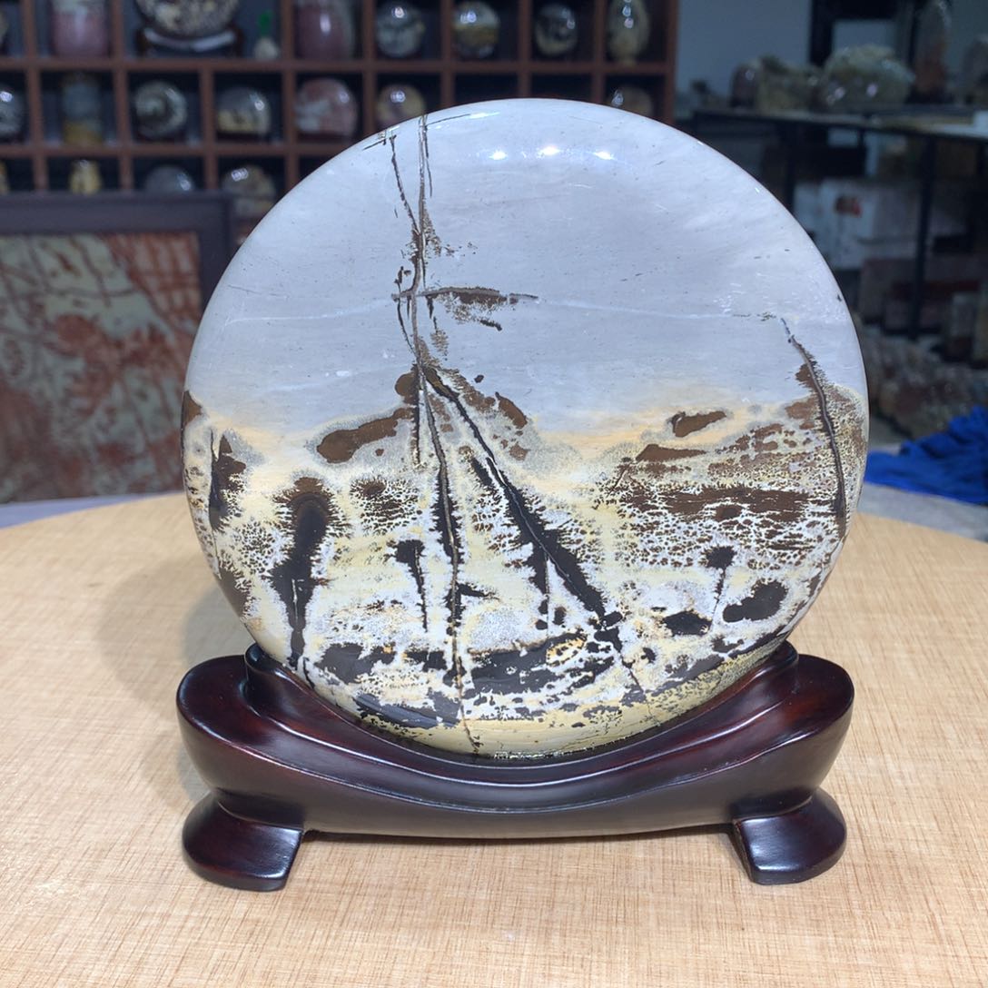 紫砂广西国画石，观赏