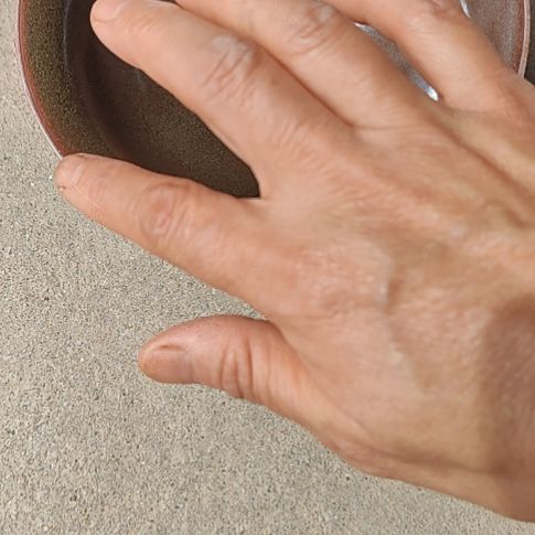摆件玉*簪茶叶沫五福大斗笠杯微瑕体验