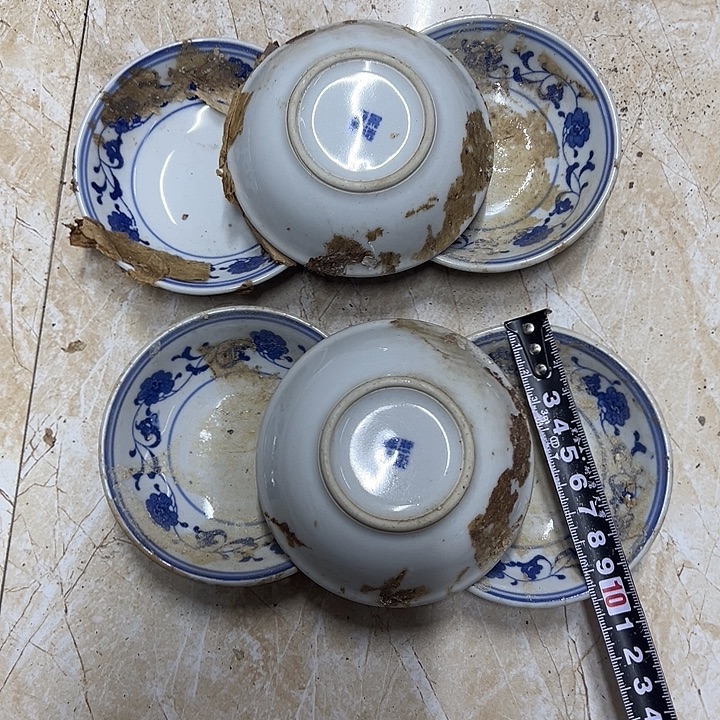 摆件陶6个10厘米芙蓉花味叠