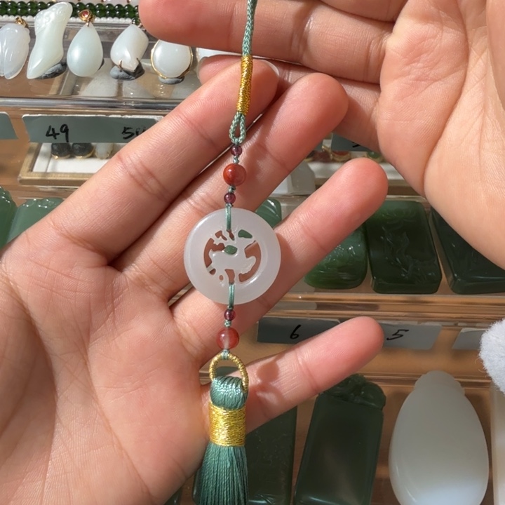 和田玉颈饰未镶嵌老坑青海料一路平安（活动价）