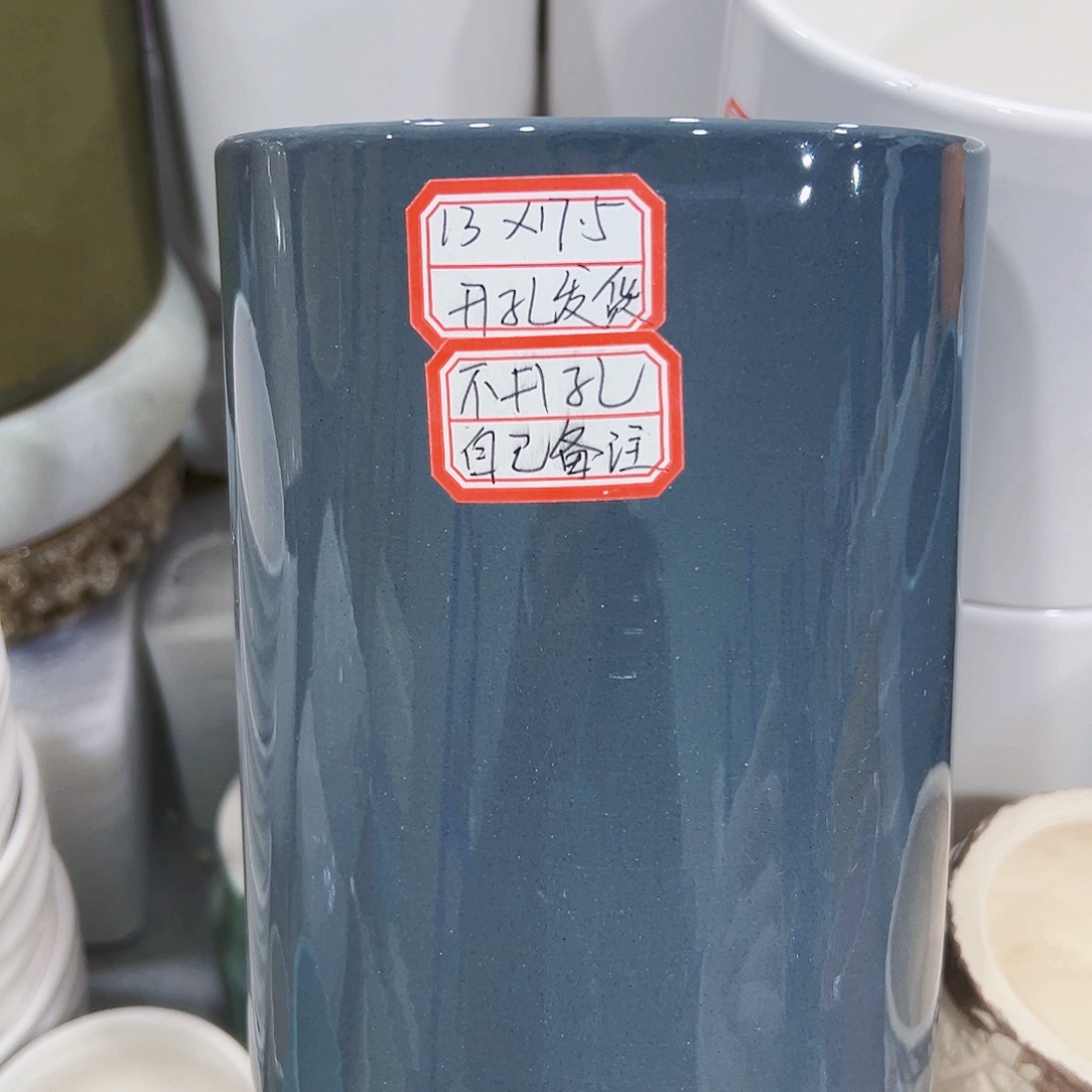 有孔外贸尾单陶瓷花盆凑单10米包邮