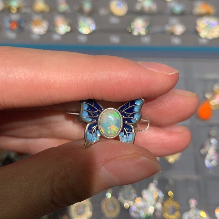 欧泊银S925镶嵌戒指