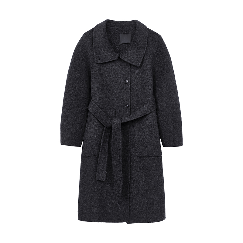 【小花专属】知性骆驼绒大衣N8678