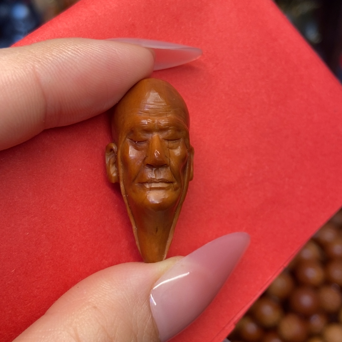 手串/手链橄榄核纯手长眉罗汉