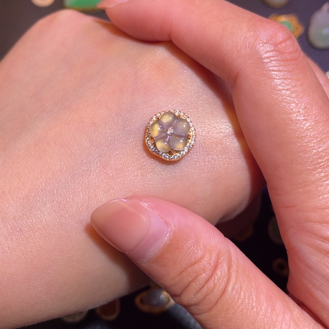 翡翠银S925镶嵌颈饰