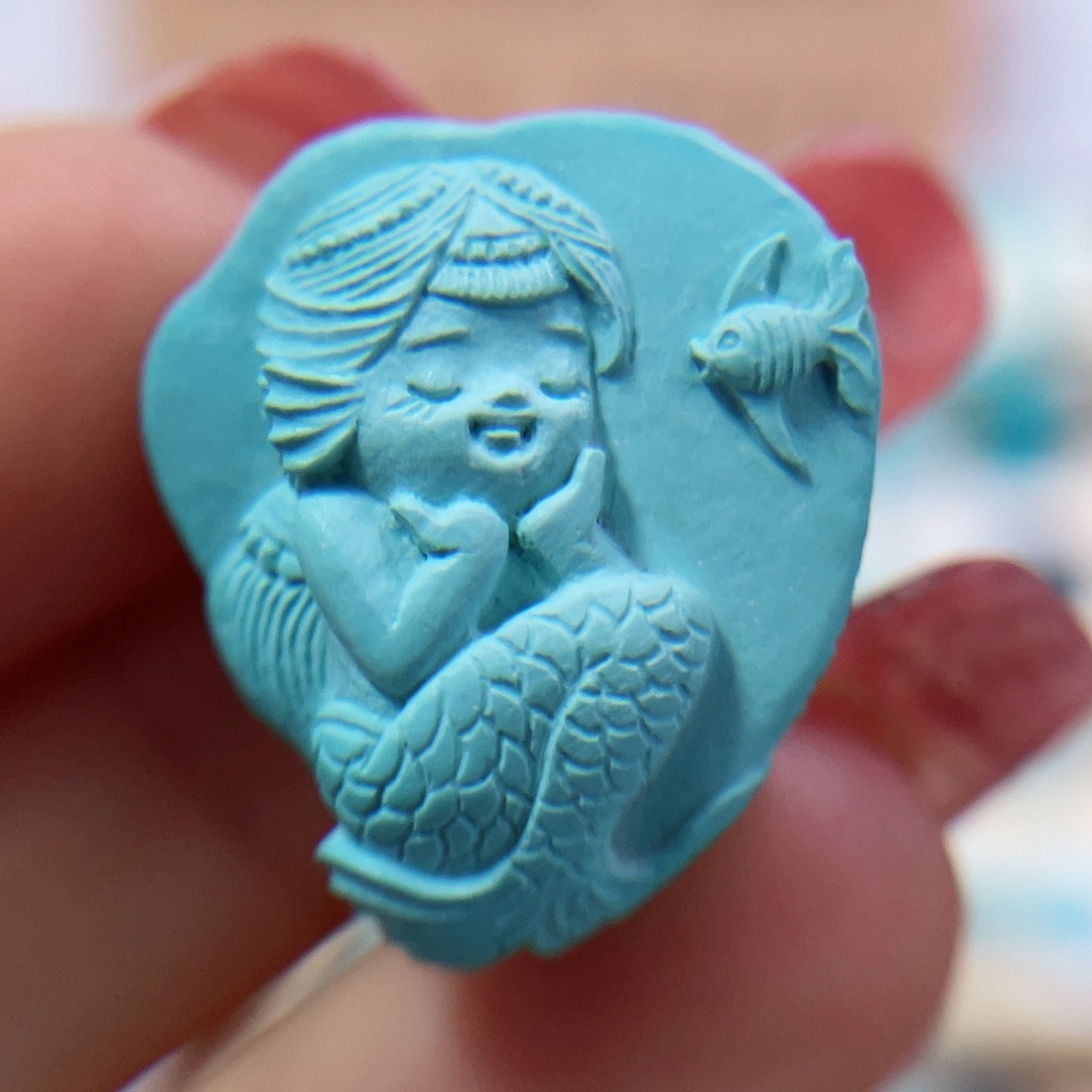 绿松石珠宝奇石未镶嵌