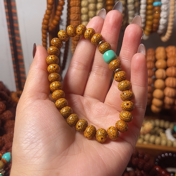 星月菩提吊坠开片单圈