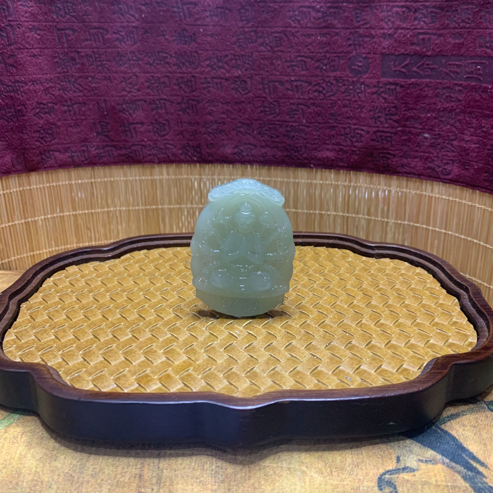 P和田千手观音吊坠（鼠）0666