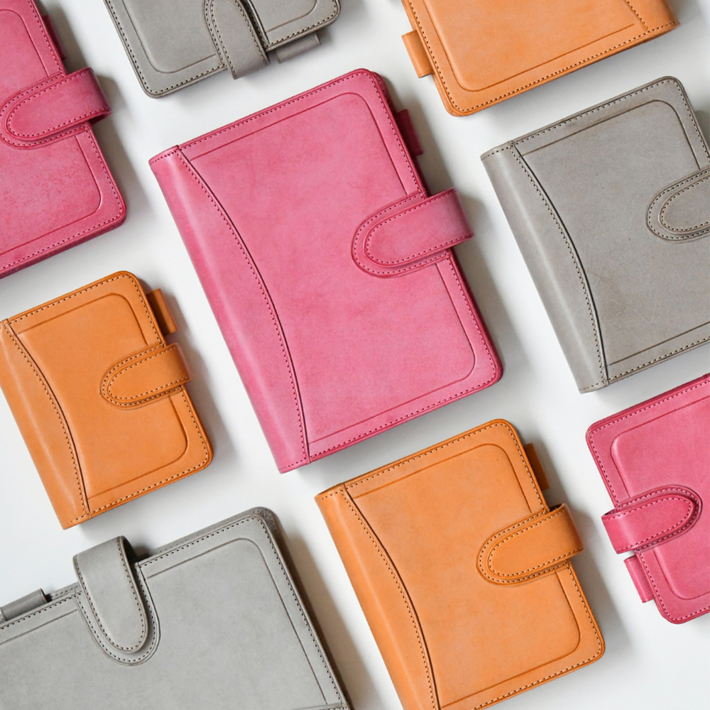  DaVinci达芬奇Roroma Hook限定色肉肉马按扣式手账本真皮笔记本