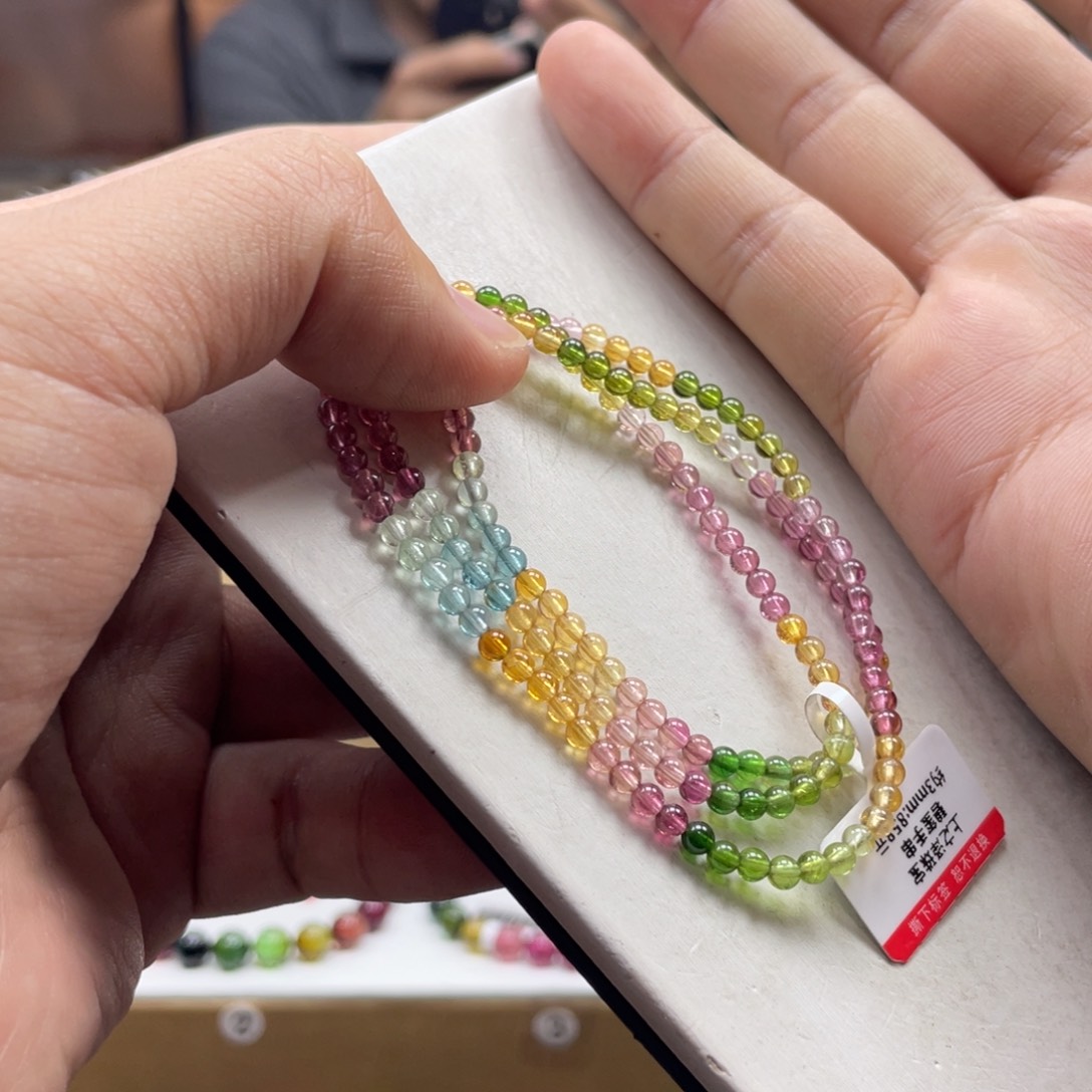 碧玺手串未镶嵌3.3mm.mmmmmmmmm