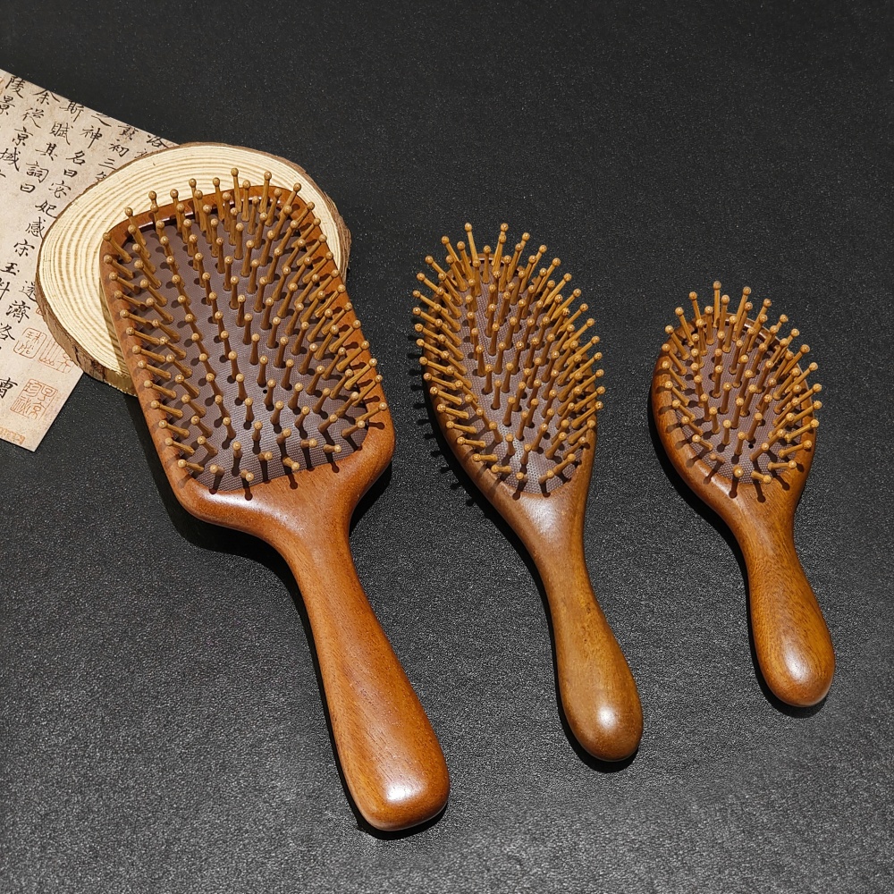 护发气垫梳子不伤发按摩头部经络气囊梳大号便携檀木梳