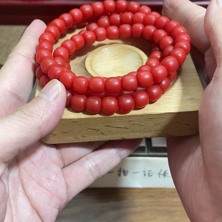 就***我玛瑙/玉髓未镶嵌手链云南高端磨砂老型108