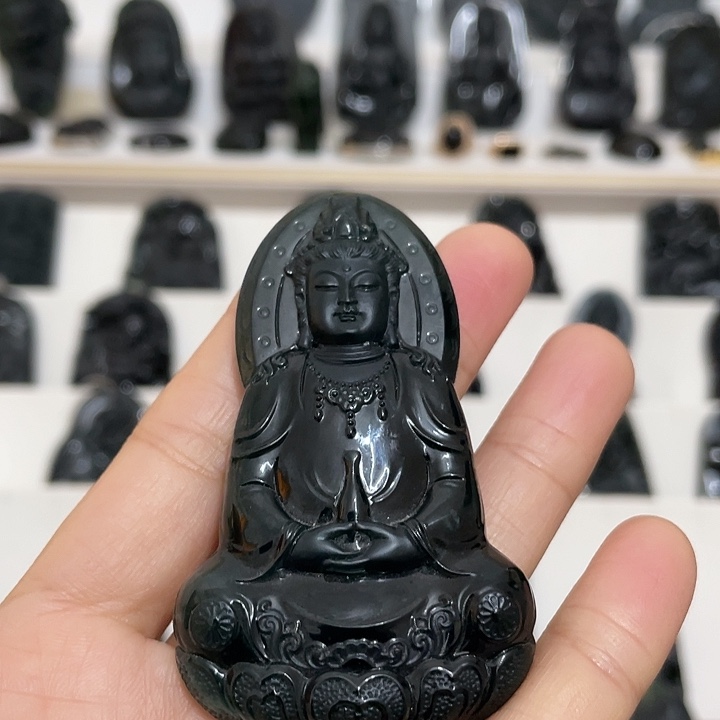 翡翠未镶嵌吊坠(不含链)观音