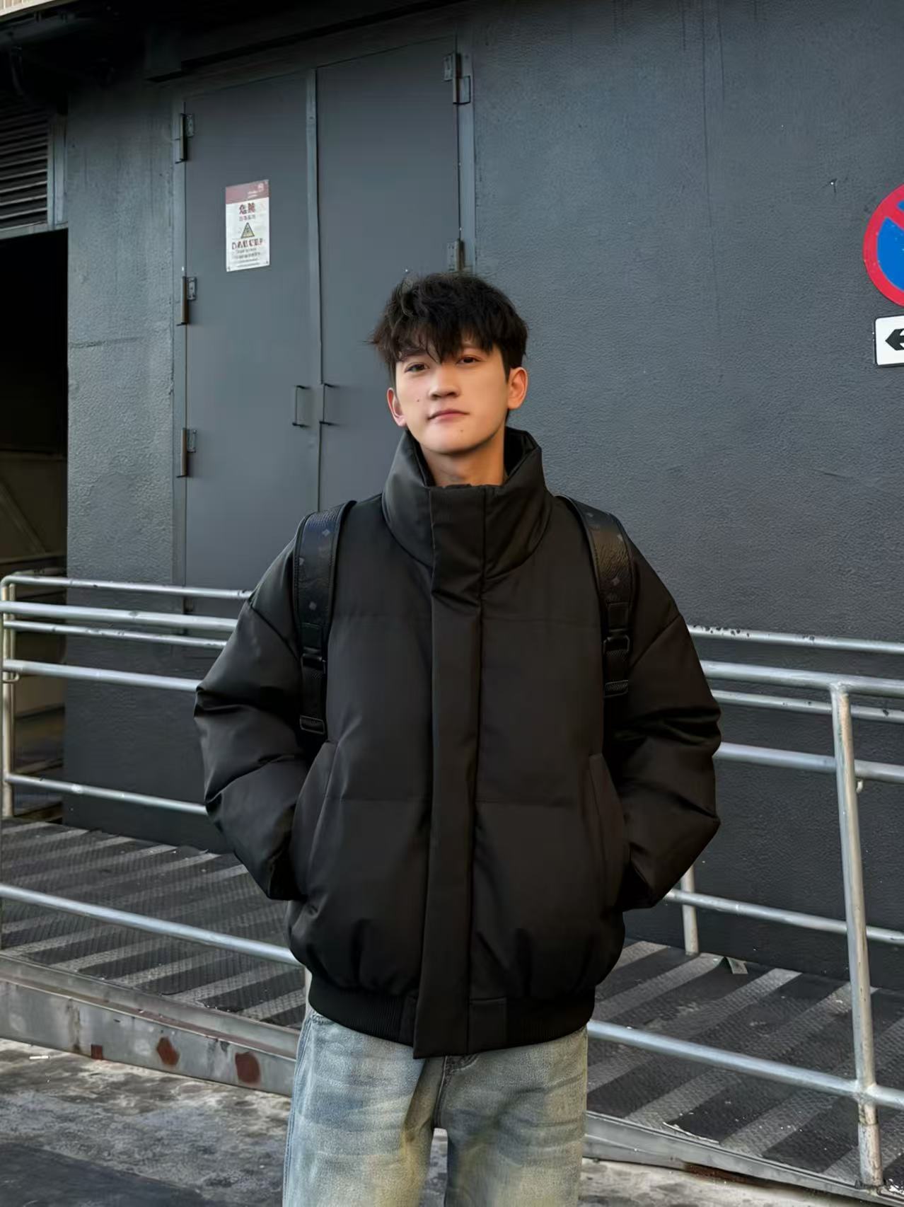 WanKu美式短款棉服情侣同款加厚保暖冬季新款外套