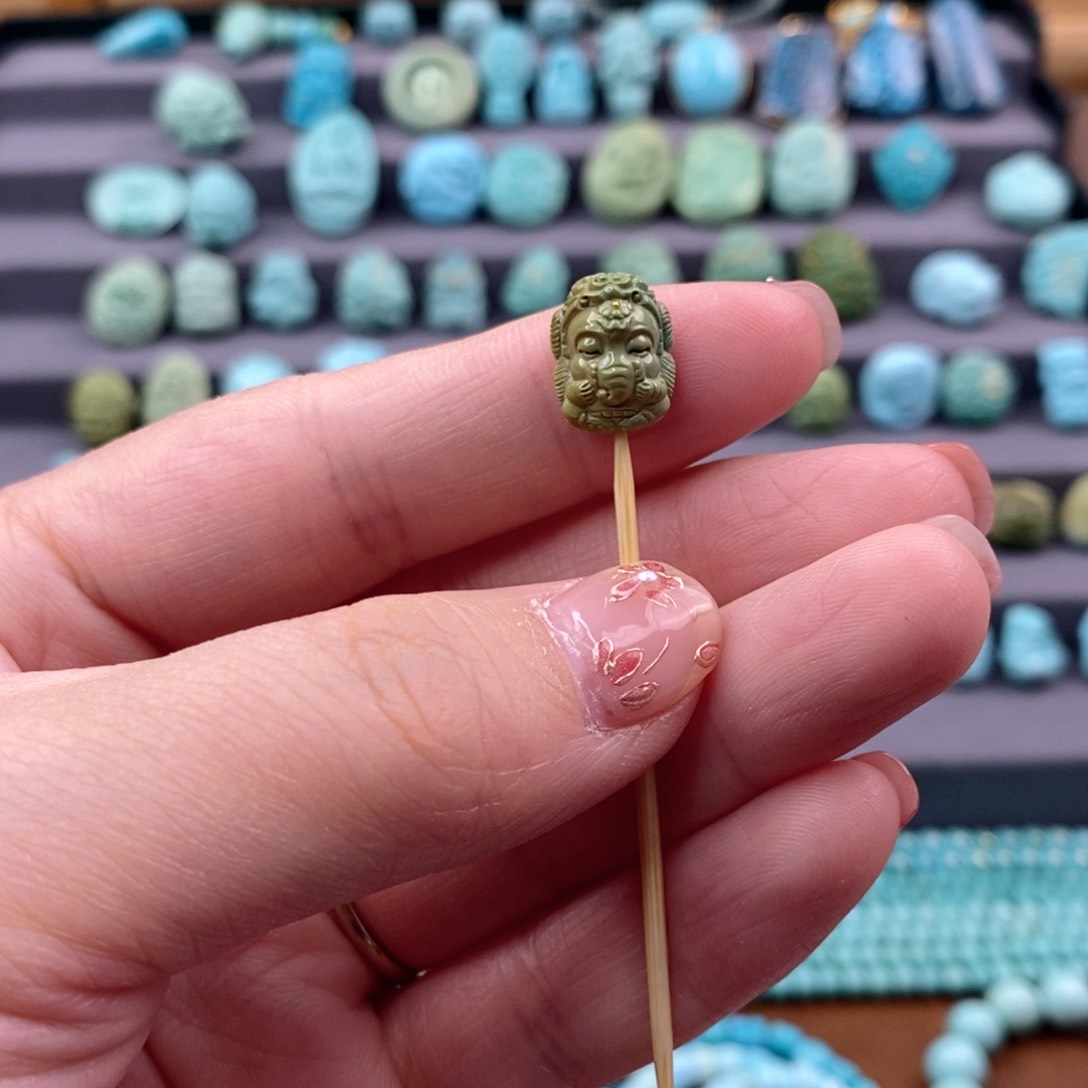 绿松石珠宝奇石未镶嵌