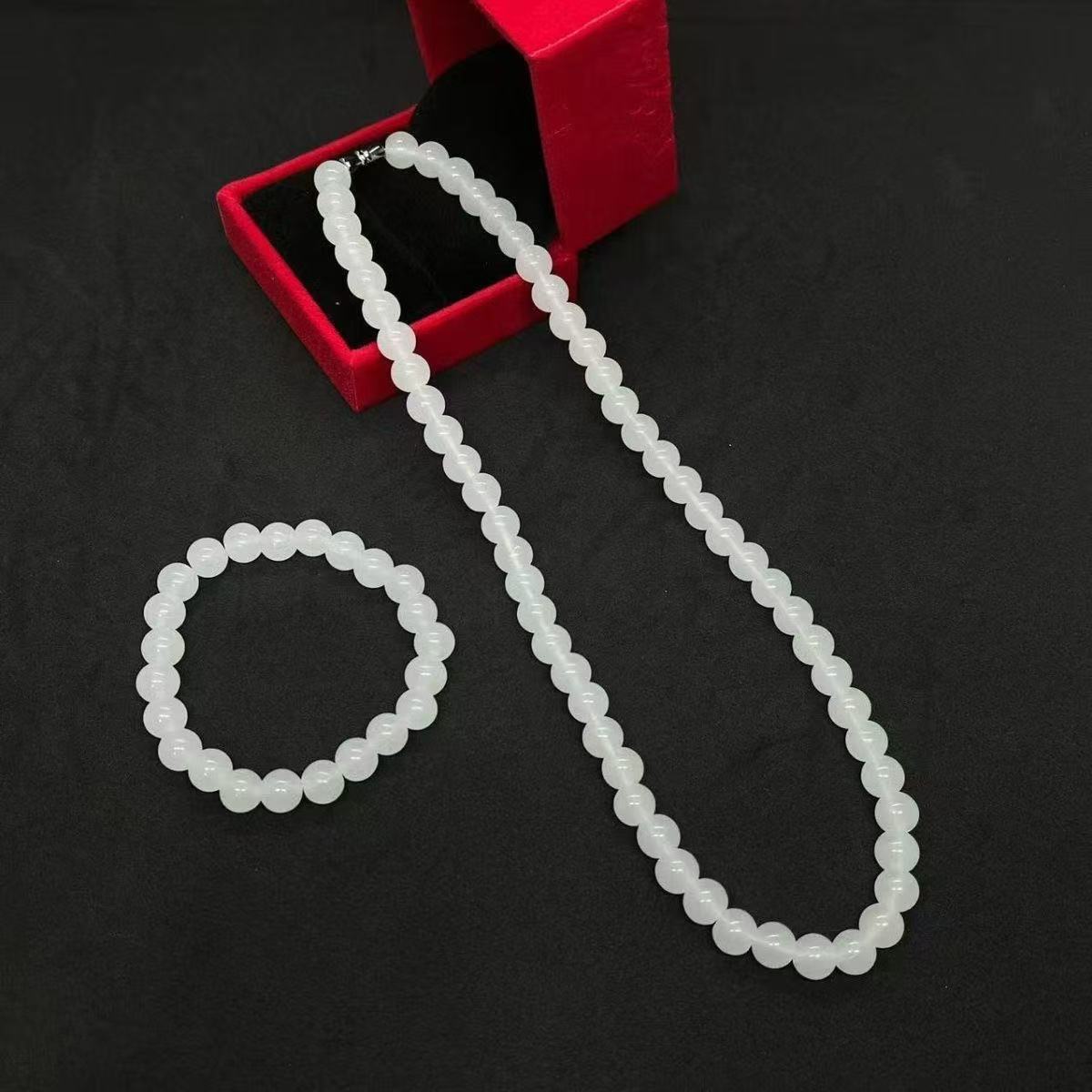 【月月严选】大气百搭经典时尚珐琅项链＋手串A001