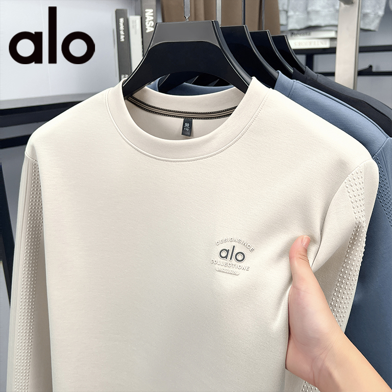 alo 1708JP奥莱捡漏款 圆领卫衣男长袖t恤内搭打底衫春秋款