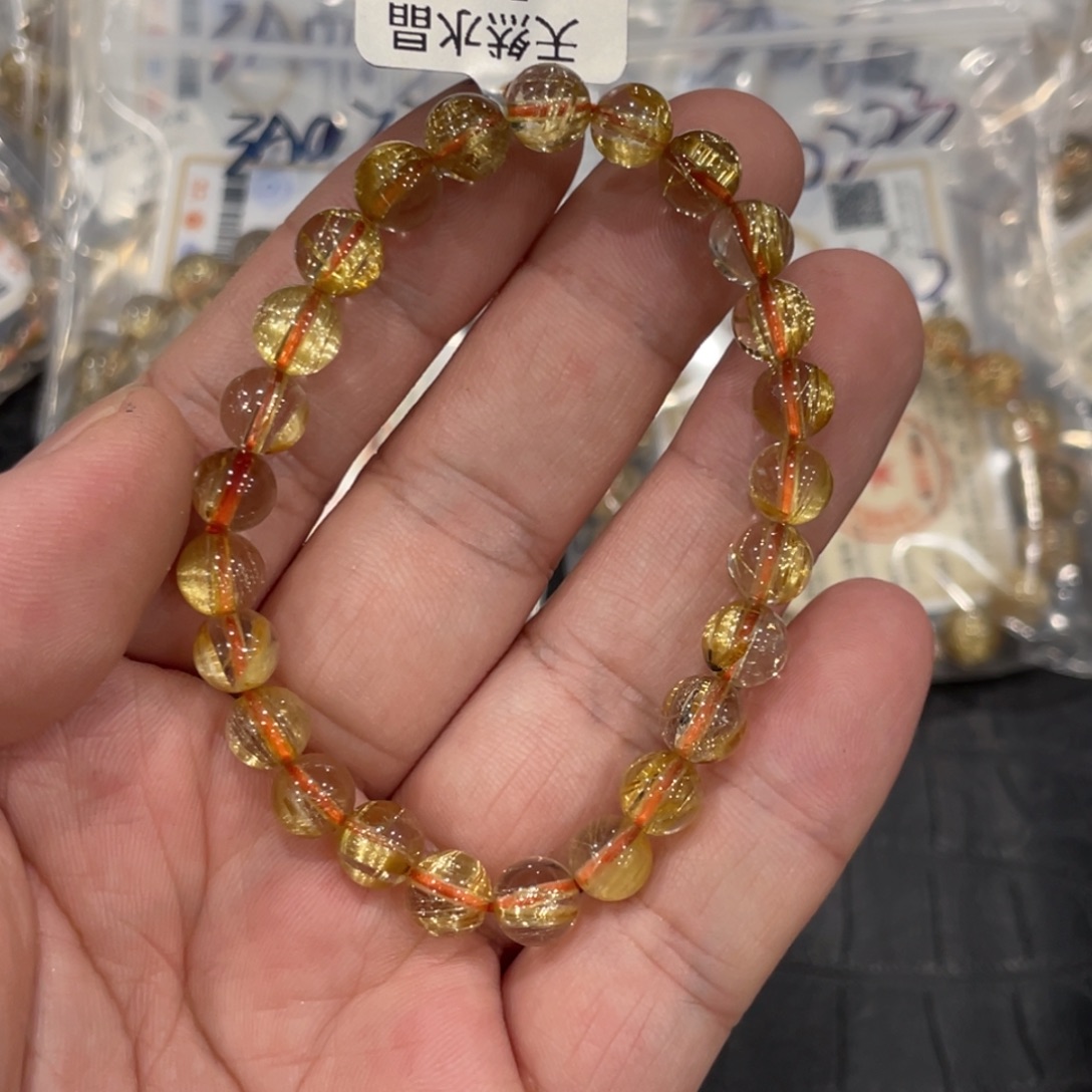 水晶手链未镶嵌aaa0230钛晶