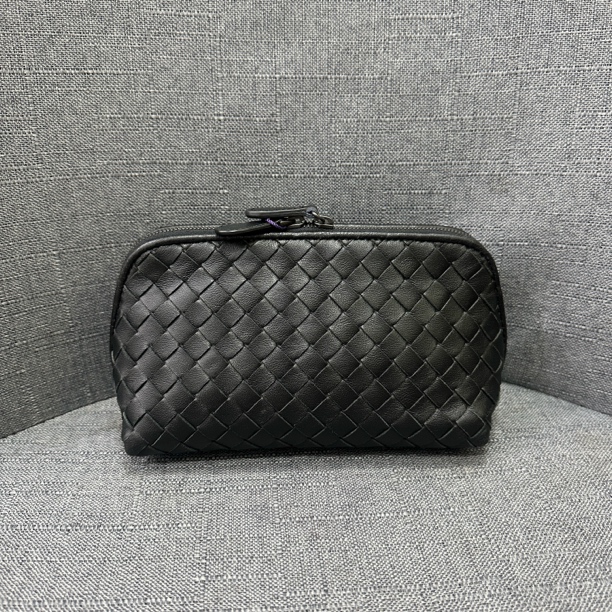 95新 BOTTEGA VENETA/葆蝶家 BV贝壳包｜手拿包斜挎包底长16编织