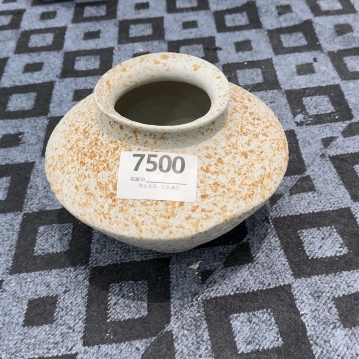 生***～瓷片景德镇高温花器编码7500高23口10默认无孔