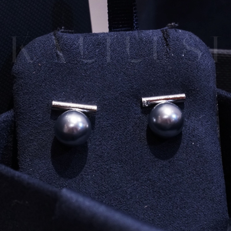 铜合金树脂耳饰 时尚一字耳钉1059