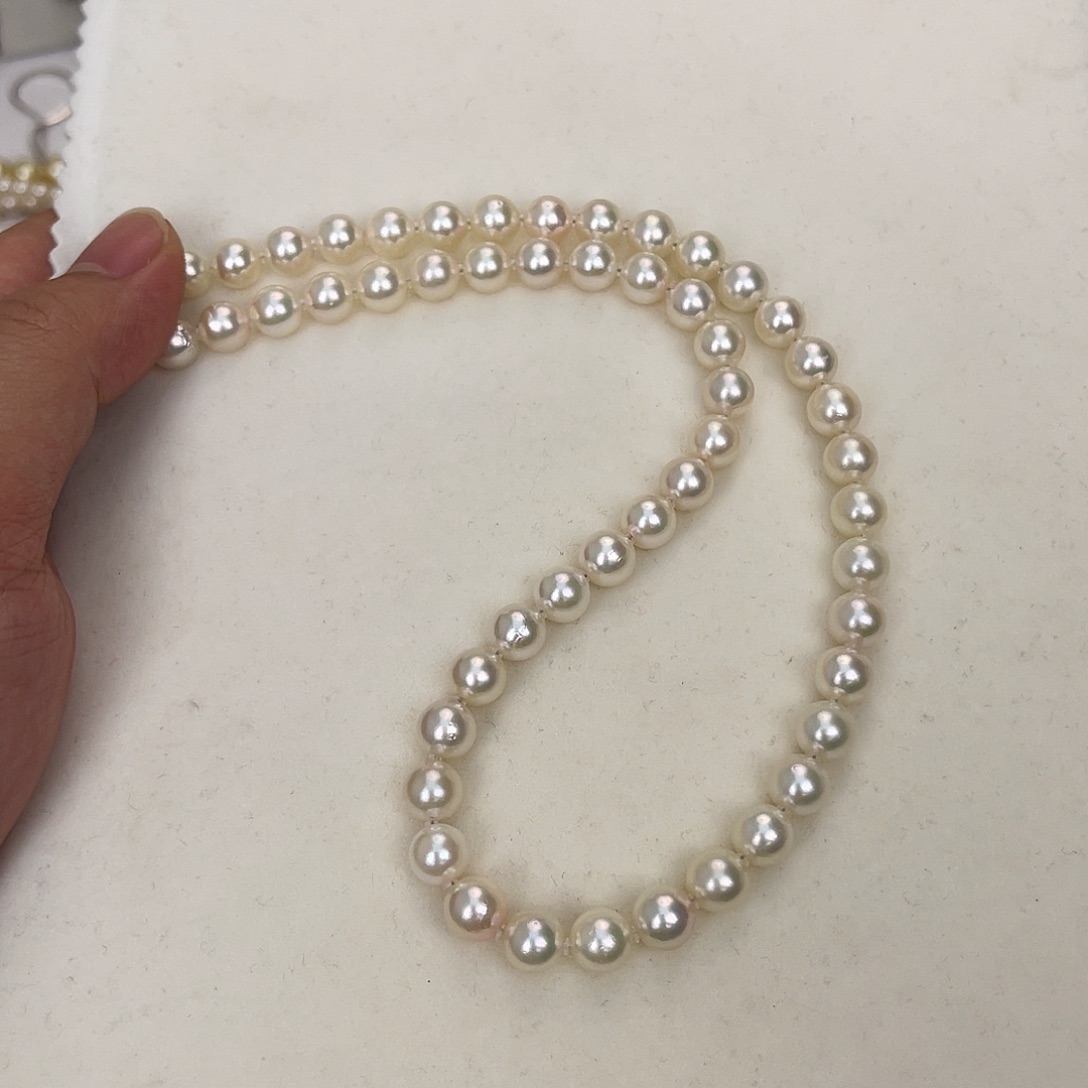 海水珍珠银S925镶嵌颈饰