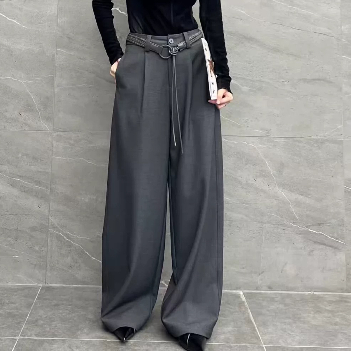 【JINJIN】2025秋冬新款小众设计款长裤（6099）NO退NO换