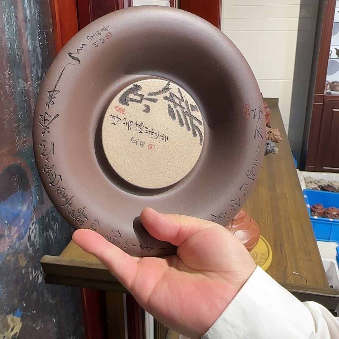 紫砂茶壶壶承不染